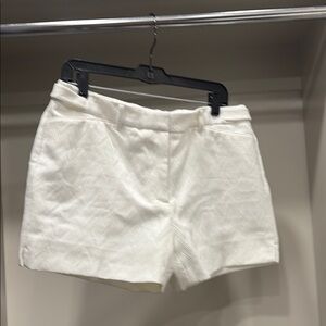 White House Black Market High Waist White Shorts